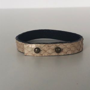 Snakeskin Python Leather Wrap Bracklet